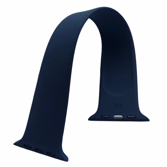 Navy Blue Silicone SOLO Loop Band Apple Watch 44/45mm L/XL #11 - Picture 4 of 8